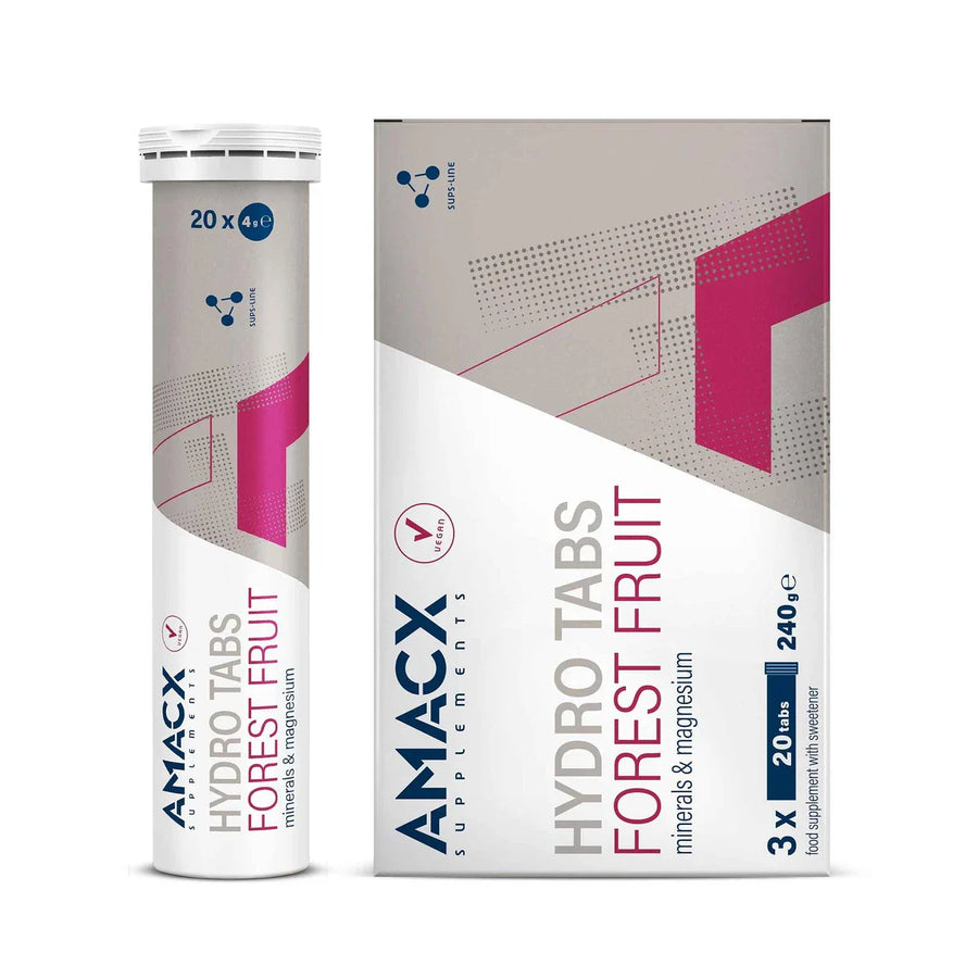 Pastillas Hidratación Amacx Hydro Tabs Frutos del Bosque Pack 3uds Transparente