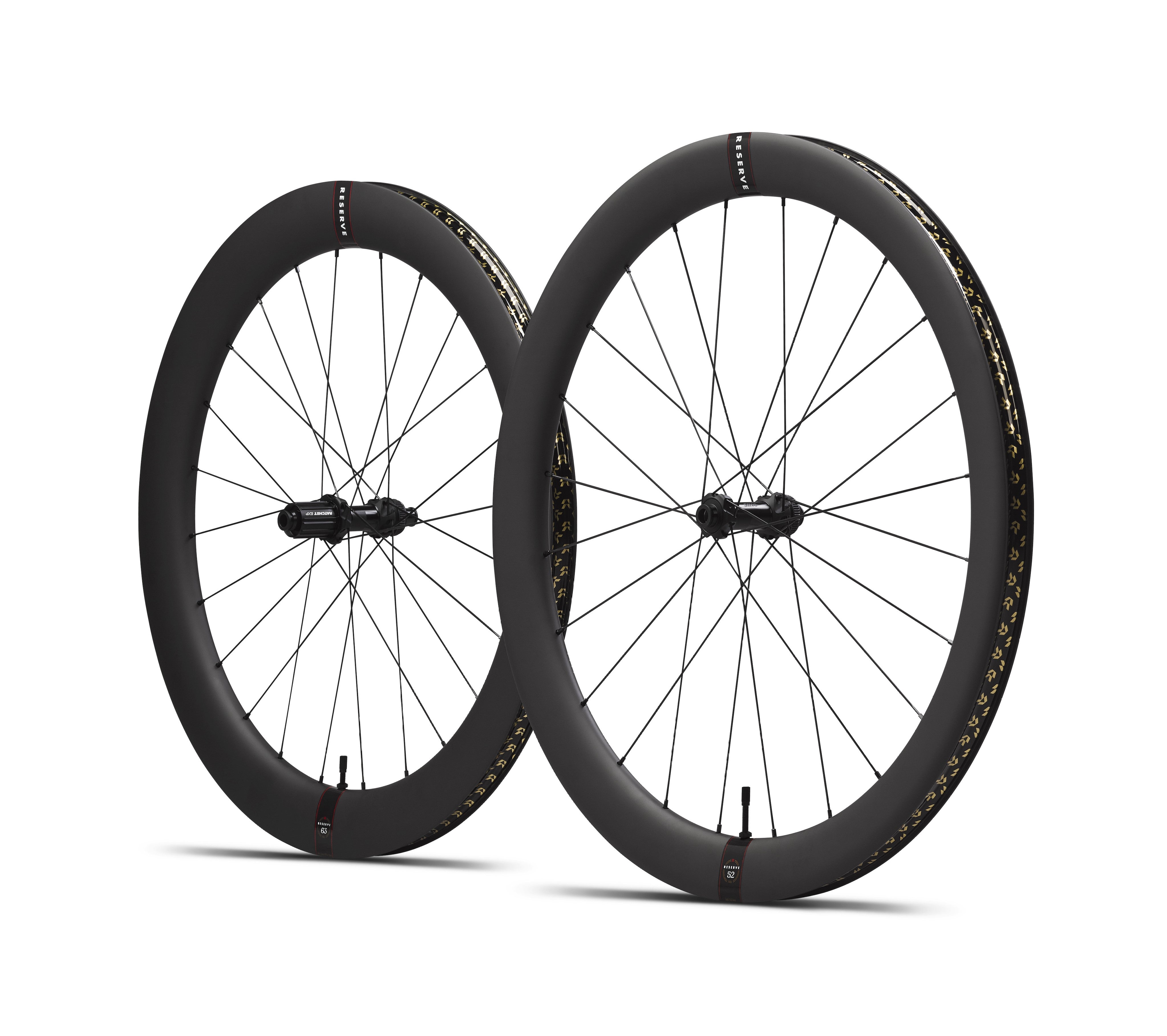Juego Ruedas Carretera Reserve 52/63 Turbulent Aero DT Swiss 180 HG11 Center Lock Negro