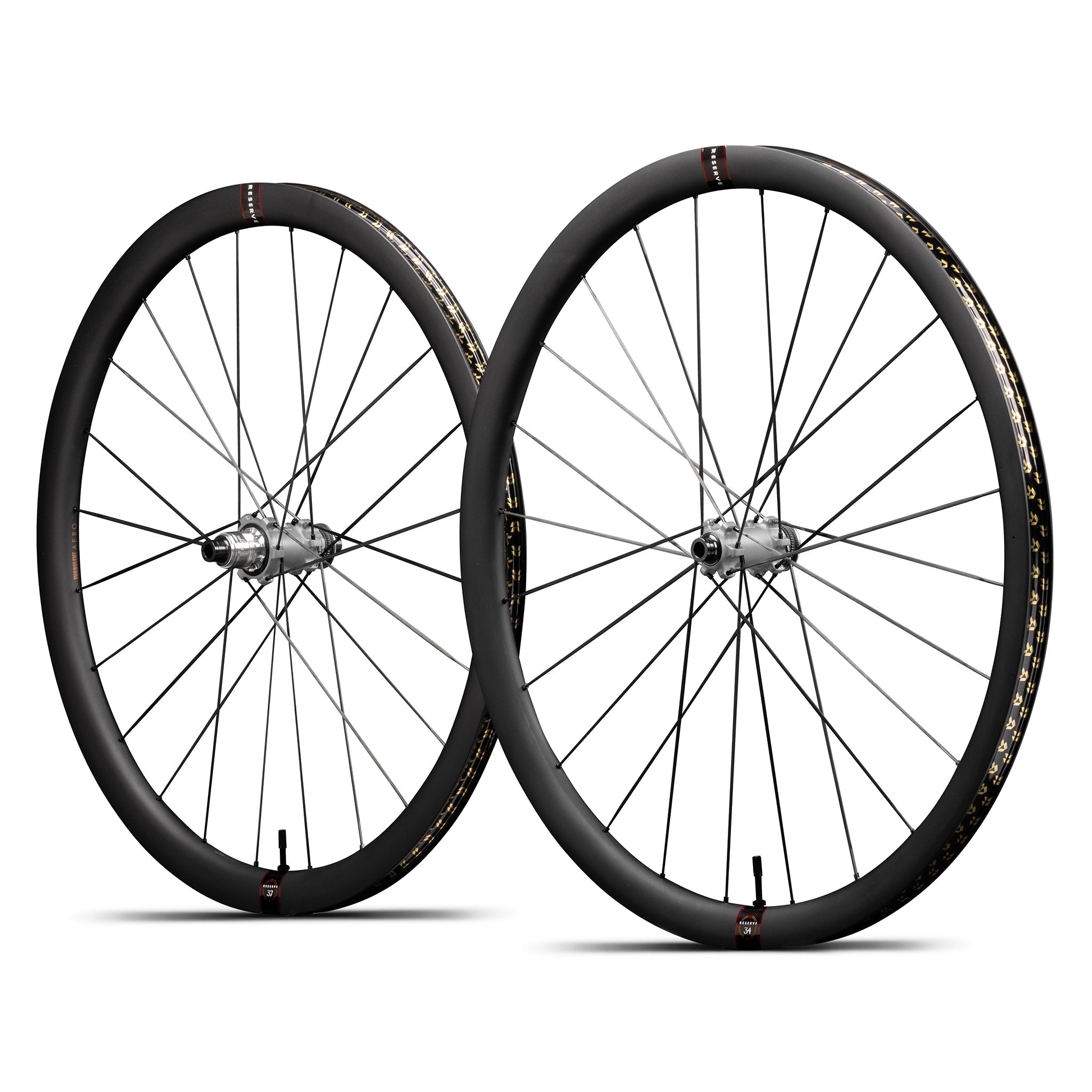 Juego Ruedas Carretera Reserve 34/37 SL Turbulent Aero Tune Pico Carbon Spoke XDR/HG-EV Center Lock Negro
