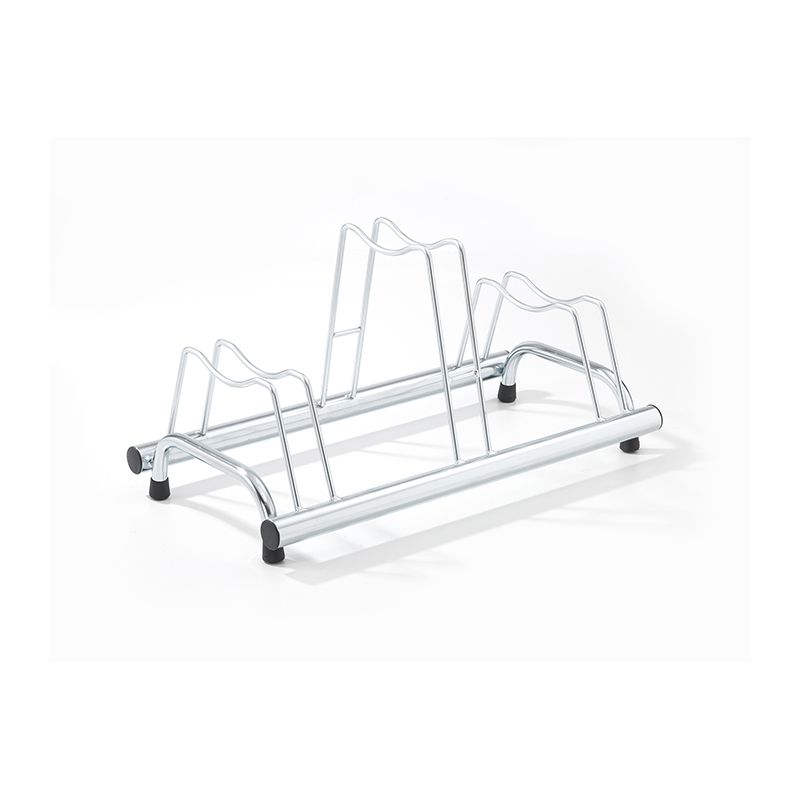 Soporte Suelo Peruzzo 3 Bicis Plata