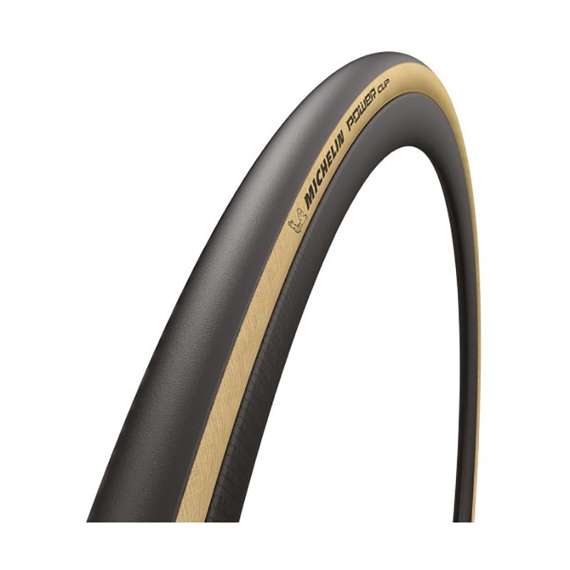 Cubierta Michelin Power Cup Competition Line Tubeless Ready Plegable Negro/Marrón