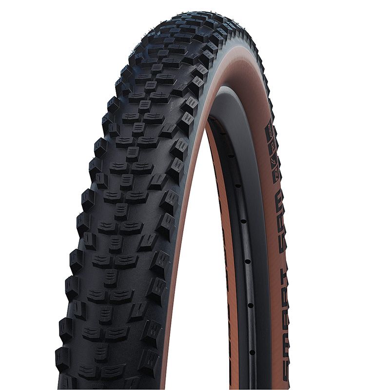 Cubierta Schwalbe Smart Sam HS624 Performance Line DD RaceGuard Addix Rígida Negro/Marrón