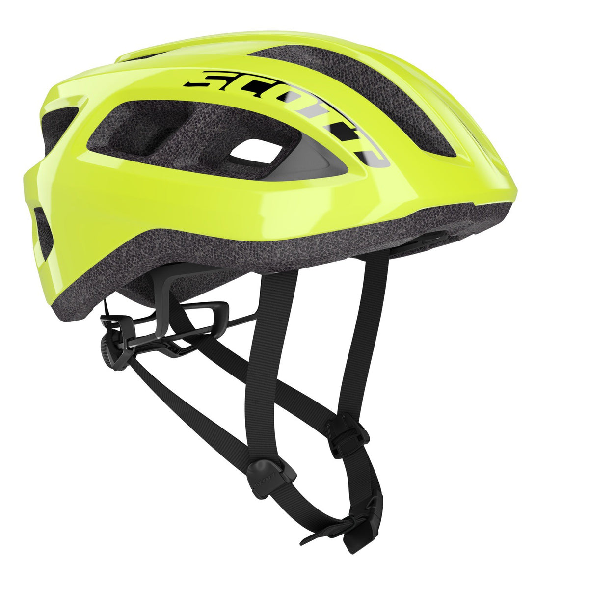 Casco Scott Supra Road CE Yellow Fluorescent