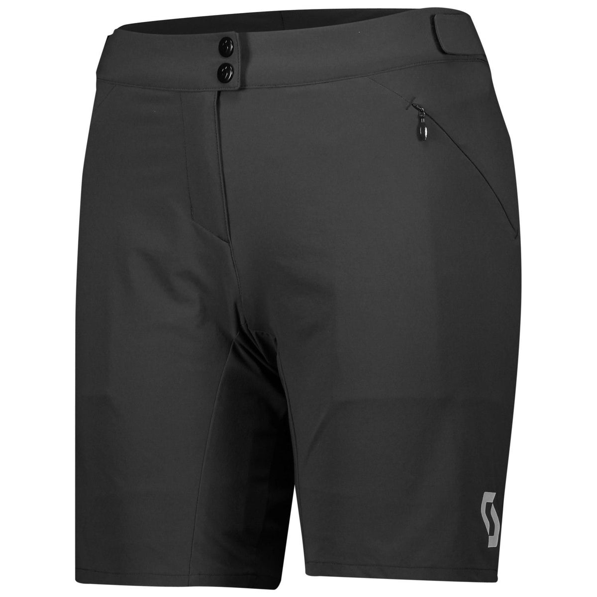 Pantalón Corto MTB Badana Scott Endurance Corte Holgado Mujer Negro
