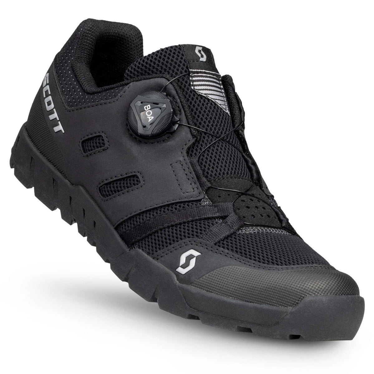 Zapatillas MTB Scott Sport Crus/R Flat BOA Negro/Plata