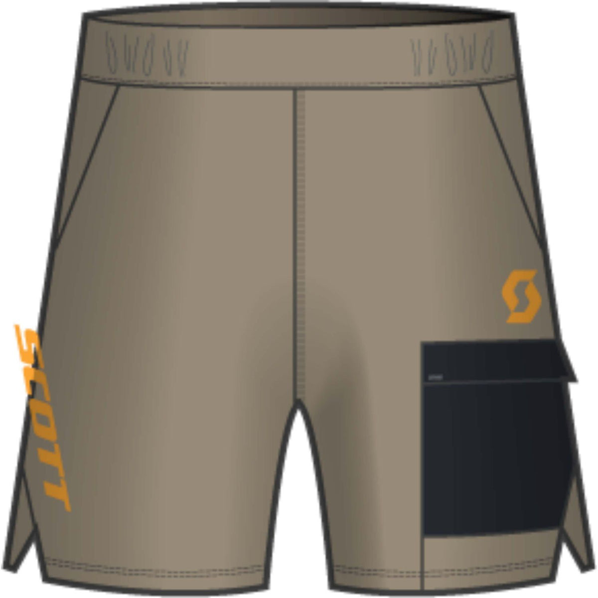 Pantalón Corto MTB Scott Explorair Light Junior Toast Beige/Black