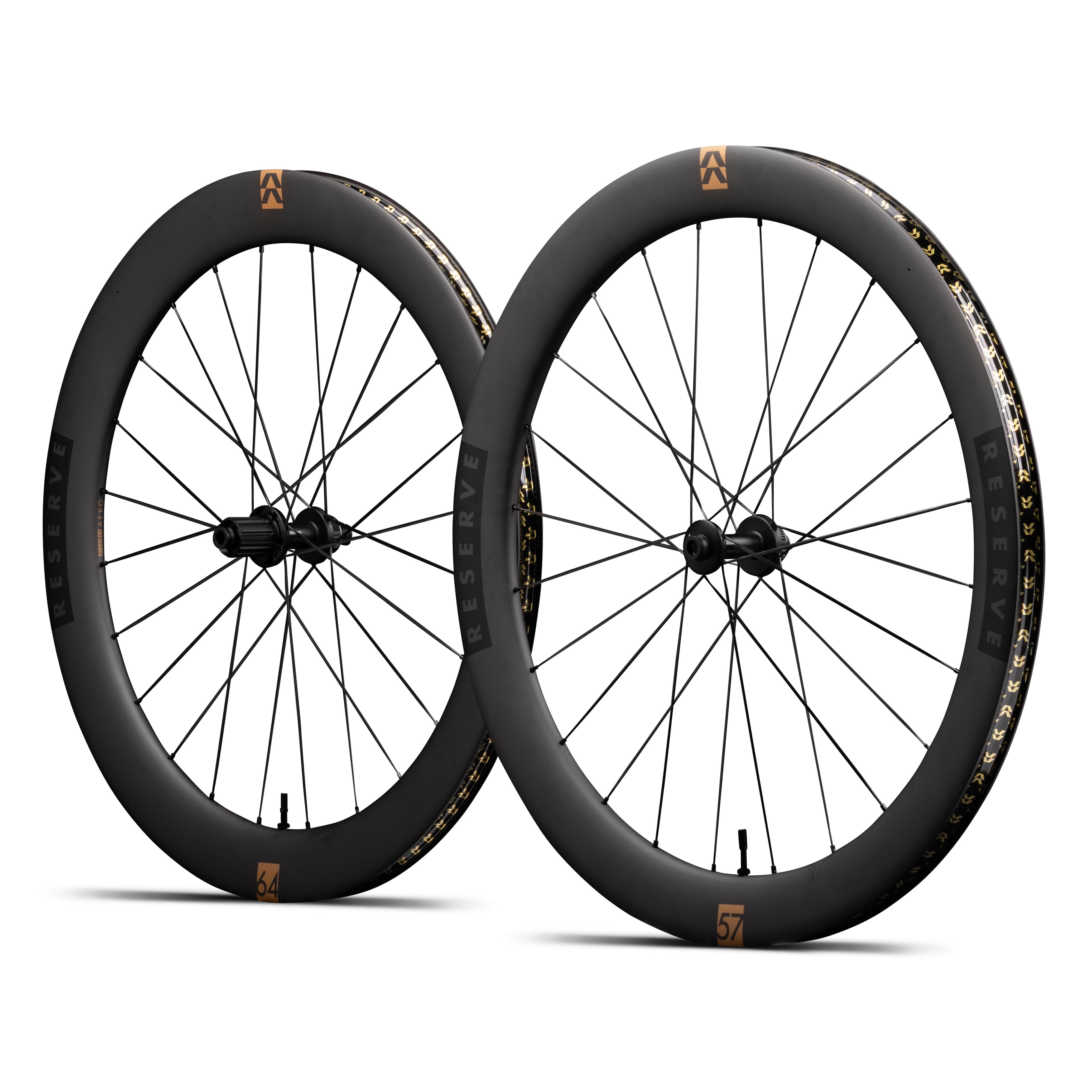 Juego Ruedas Carretera Reserve 57/64 Turbulent Aero DT Swiss 350 HG-EV Center Lock Negro