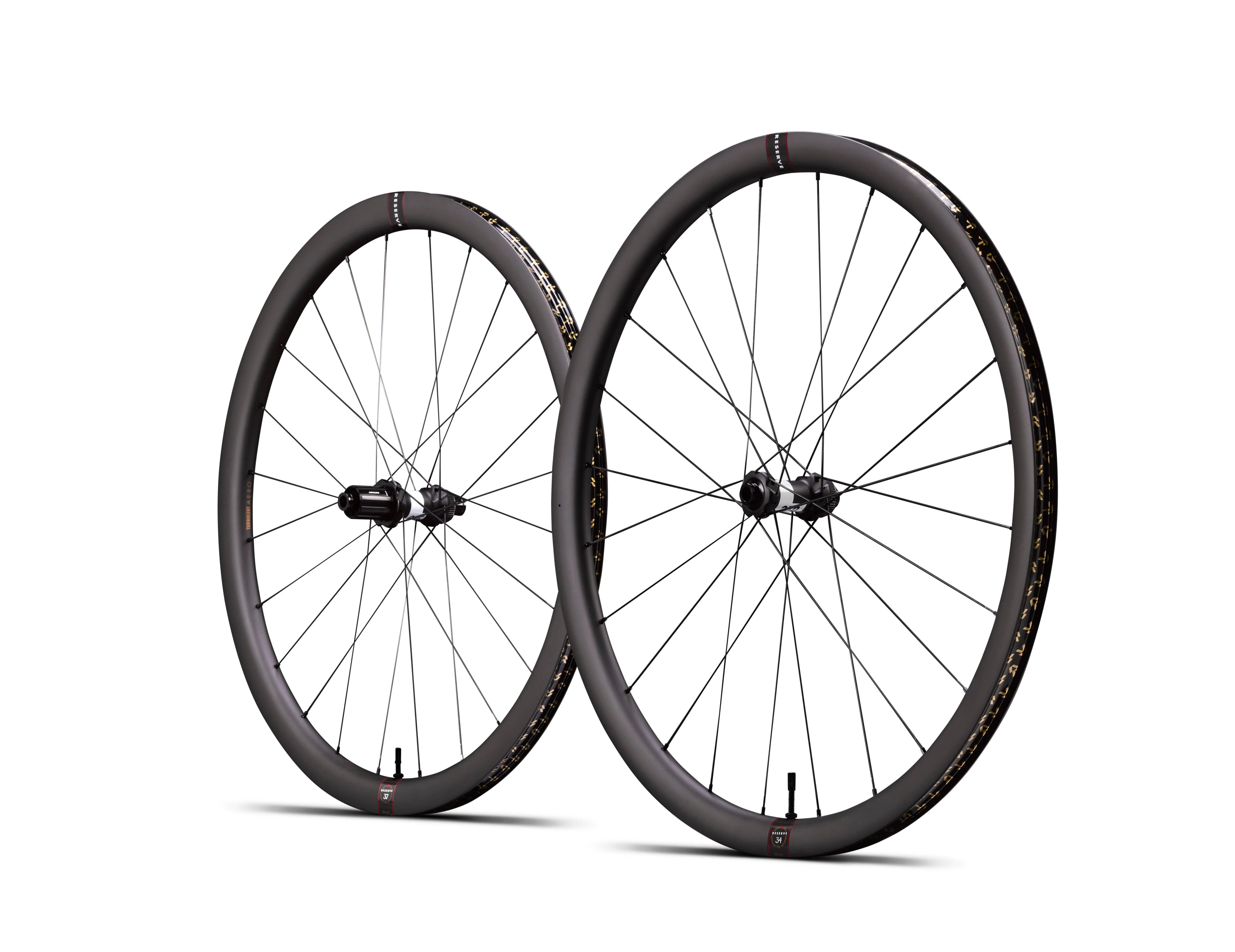 Juego Ruedas Carretera Reserve 34/37 Turbulent Aero DT Swiss 350 HG-EV Center Lock Negro