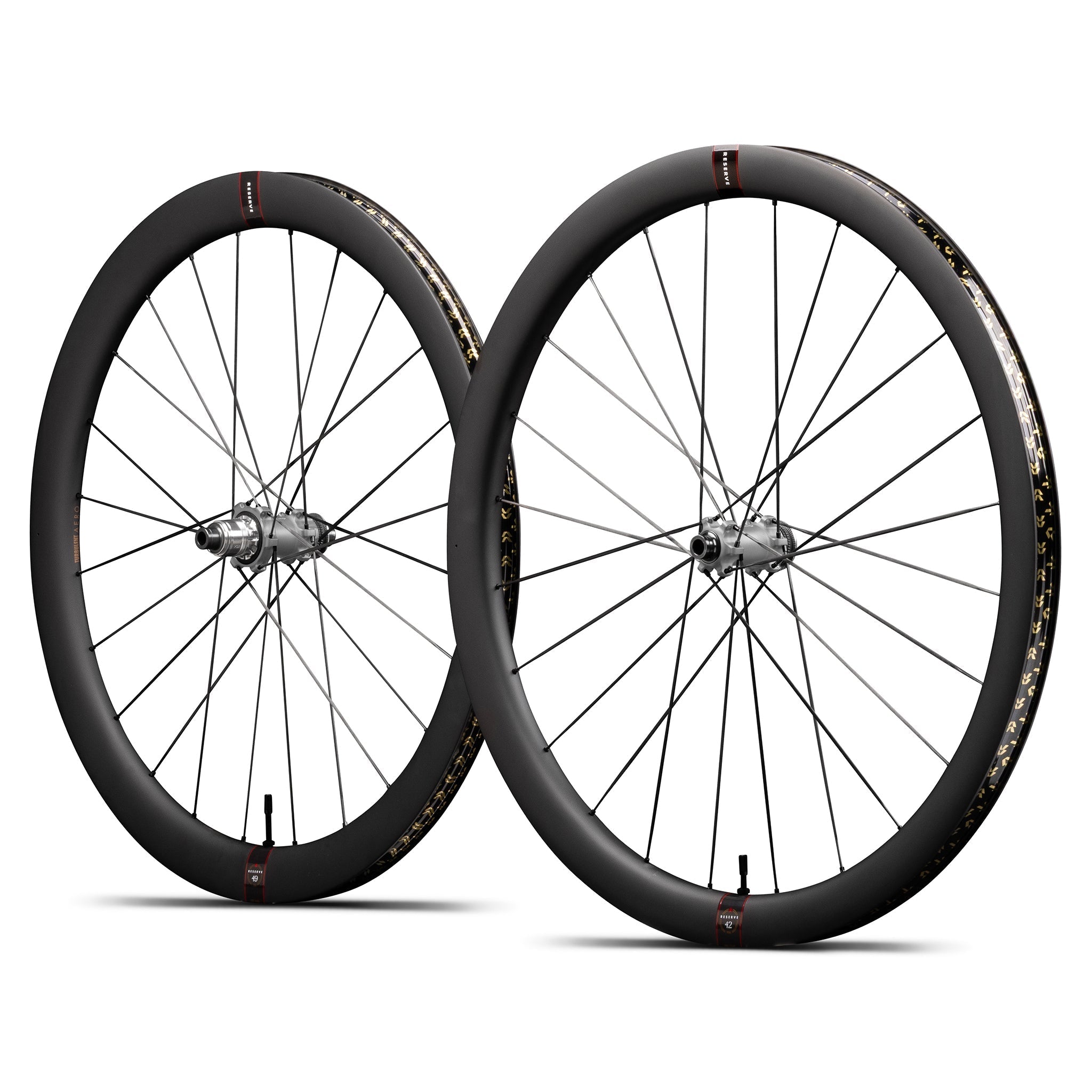 Juego Ruedas Carretera Reserve 42/49 SL Turbulent Aero Tune Pico Carbon Spoke XDR/HG-EV Center Lock Negro