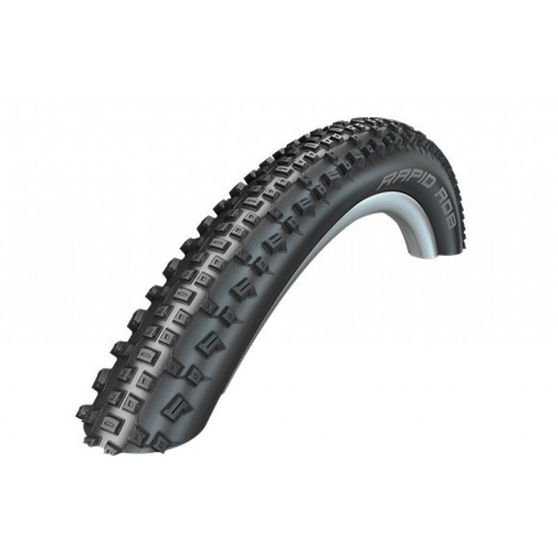 Cubierta Schwalbe Rapid Rob HS425 LiteSkin K-Guard Rígida Negro