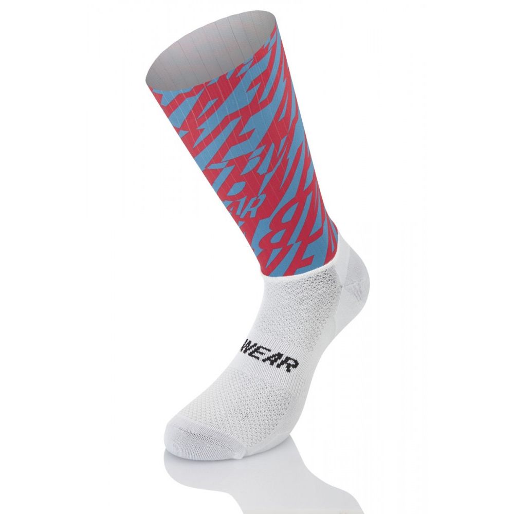 Calcetines Mb Wear Aero Fast H20 Allover Rojo/Azul